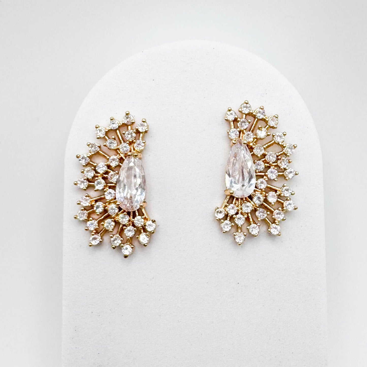 Glamorous studded earring | 18K Gold Plated