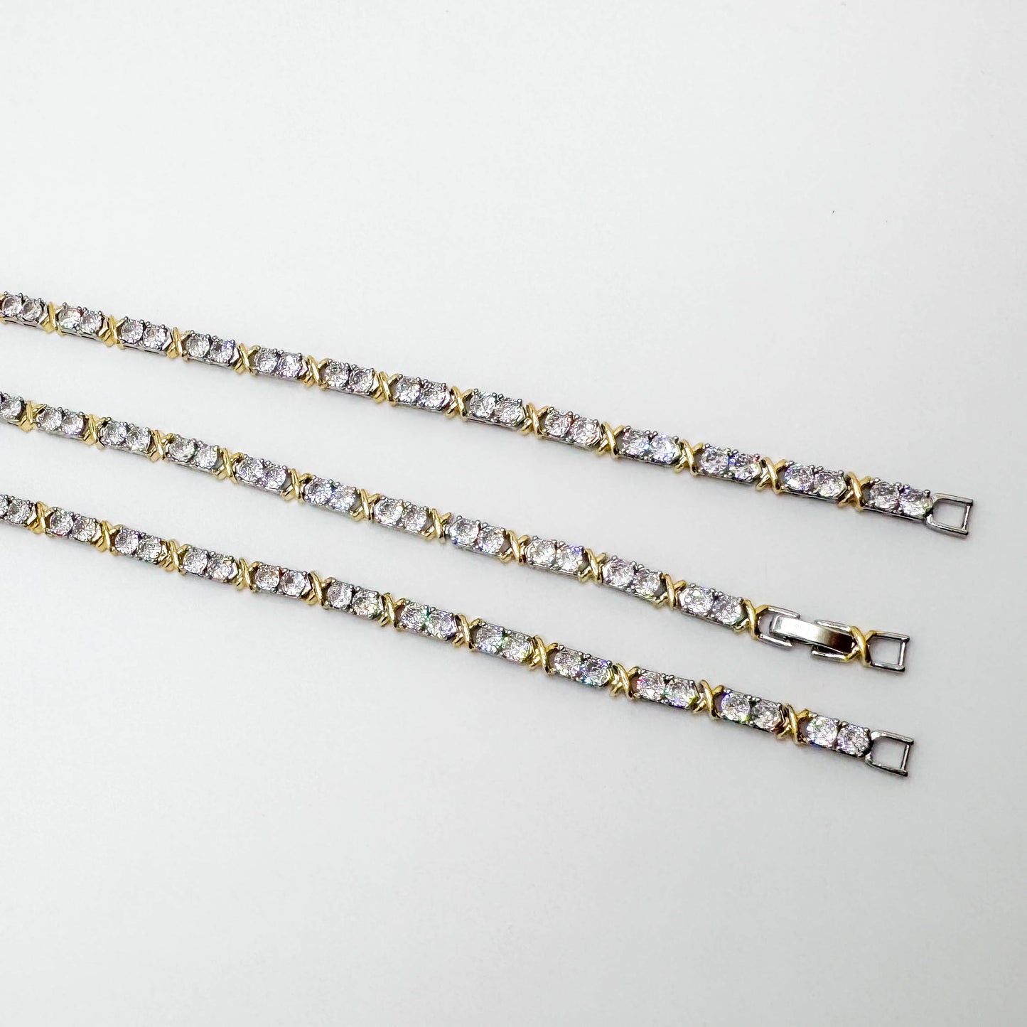 RIVIERA DIAMOND GOLD FANCY 4MM BRACELET