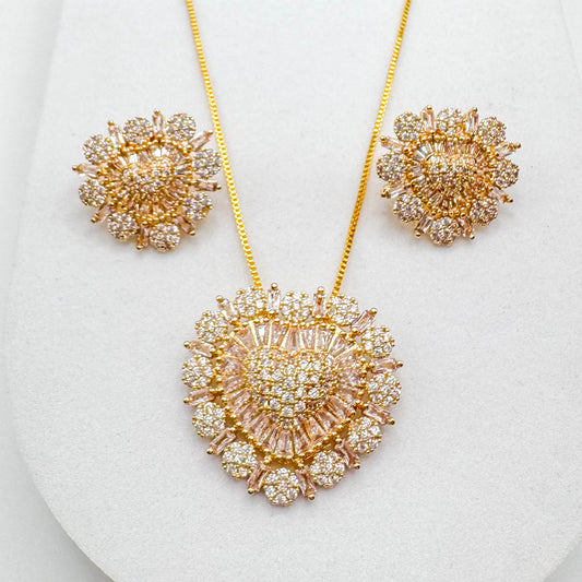 HEART SET | Double 18K Gold Plated