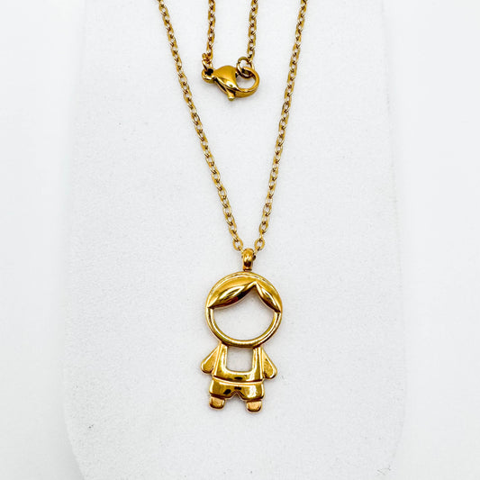 1 BOY PENDANT NECKLACE |  18K Gold Plated