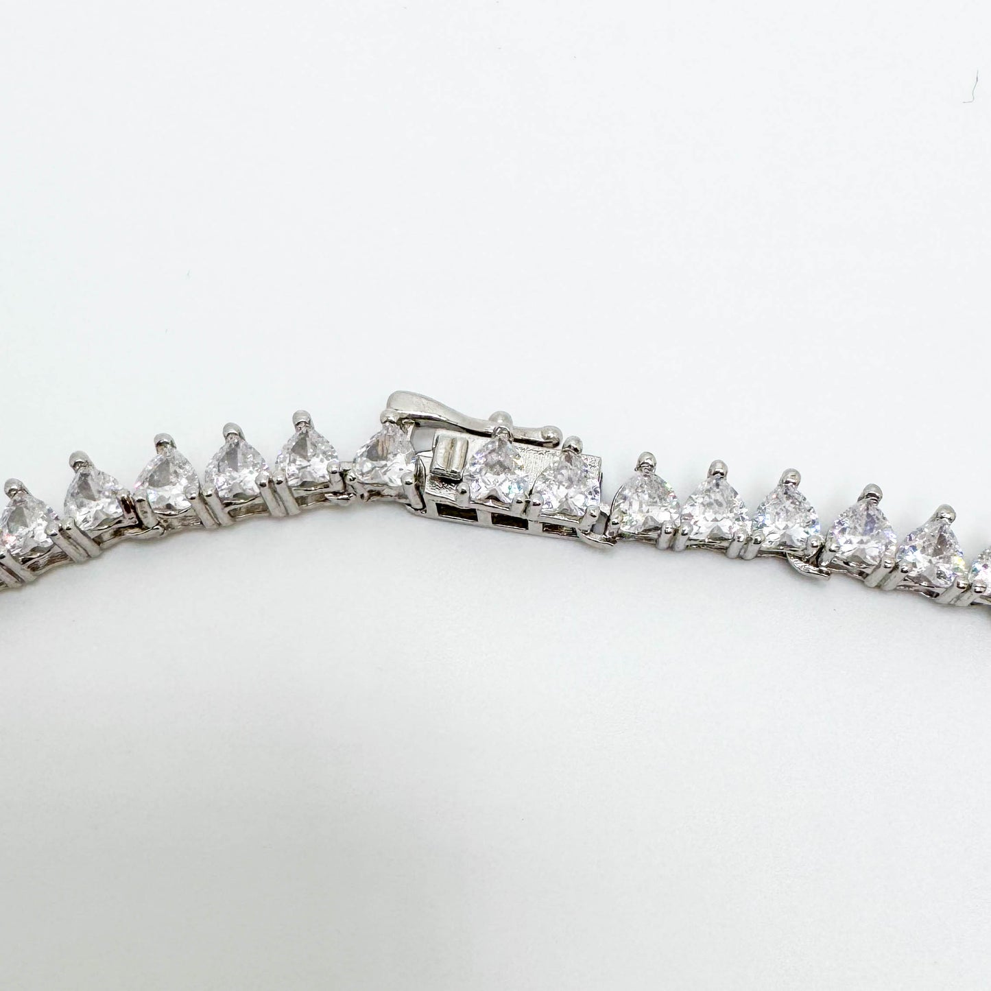 RIVIERA CRYSTAL ZIRC CHOKER NECKLACE. 4MM