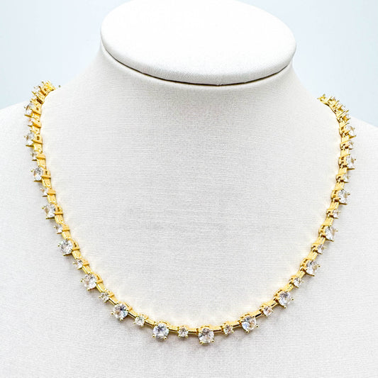 RIVIERA GOLD CHOKER NECKLACE 45CM